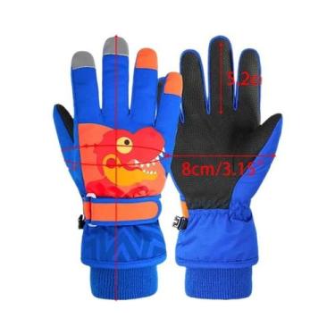 Imagem de Luvas De Inverno Para Bebês Em Fleece Coral Impermeáveis Para Esqui E 