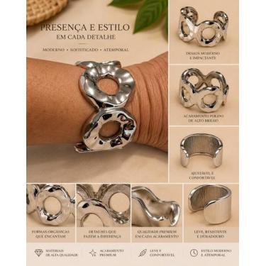 Imagem de Bracelete Boho Chic Femininos Luxo Vintage Diversos Modelos Cor:08 - M