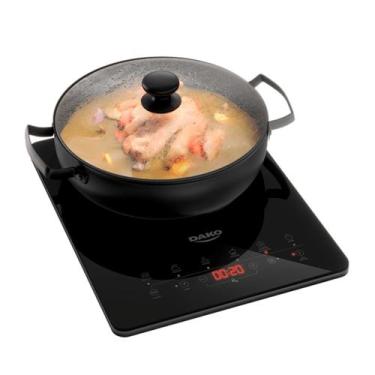 Imagem de Cooktop Indução Portátil Dako 1 Boca Preto 127V Touch, 110V