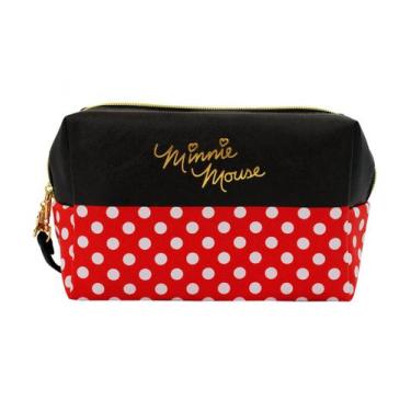 Imagem de Necessaire Retangular Assinatura Minnie 13x10x20cm - Disney - Taimes