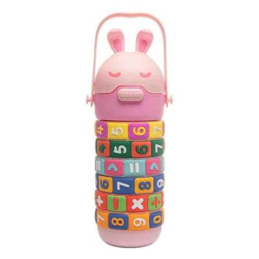 Imagem de Garrafa Infantil Educativa 500 ml Rosa Wolff