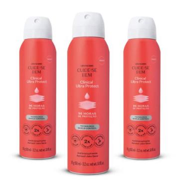 Imagem de Combo Desodorante Aerosol Cuide-se Bem Clinical Ultra Protect (3 itens