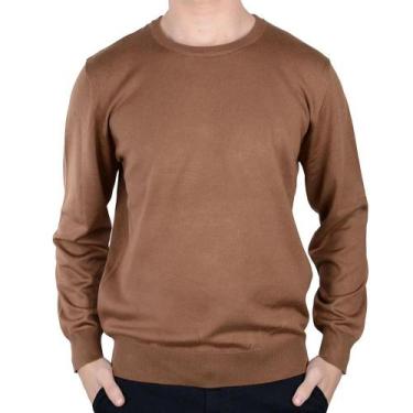 Imagem de Blusa Masculina Broken Rules Tricot Marrom Cafe - 590202, G, Marrom