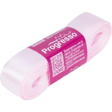 Imagem de Fita de Cetim 22MM 10M. Rosa Claro 206 - Fitas Progresso
