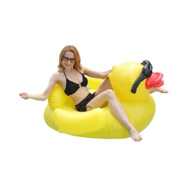 Imagem de Cama Flutuante Inflável Gigante Para Piscina, Colchão De Ar Reforçado,