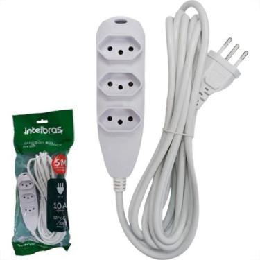 Imagem de Extensao Intelbras 3 Tomadas 2 Polos + Terra 10A. Branca 5M. - 4830146