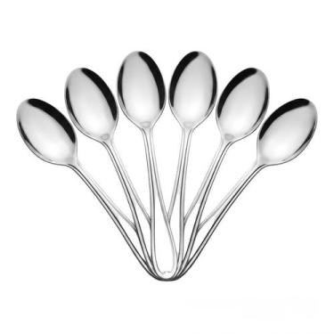 Imagem de Conjunto 06 Colheres Angra Inox Premium Acabamento Polido - Lehavi