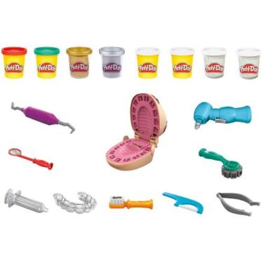 Imagem de Massinha Play-Doh Brincando de Dentista Hasbro - com Acessórios