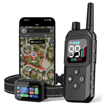 Imagem de Sistema de Cerca para Cães RAINLEOTI GPS com Controle Remoto e App