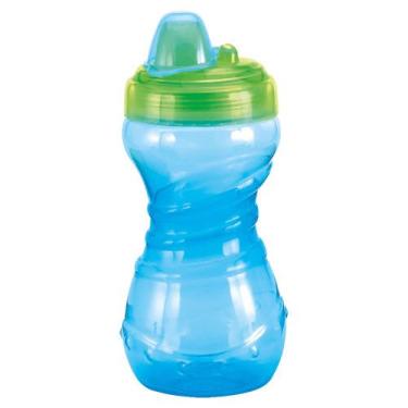 Imagem de Copo Treinamento Infantil Antivazamento Bico Rígido 330ml 12m Kuka, Az