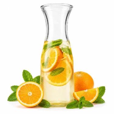 Imagem de Jarra de vidro vintage 1 litro decanter garrafa multiuso para agua suc
