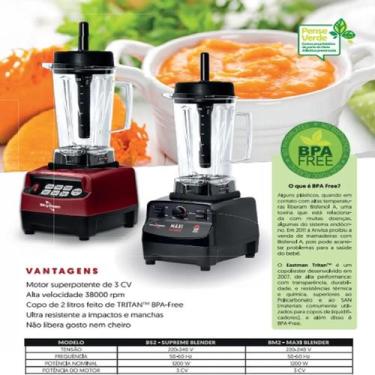 Imagem de Liquidificador Skymsen BM2 Maxi Blender 3cv Copo Tritan 2L Preto-piano