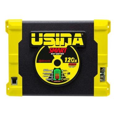 Imagem de Fonte Carregador Automotivo Usina Bat Meter 120a 12v Cor Preto, Bivolt