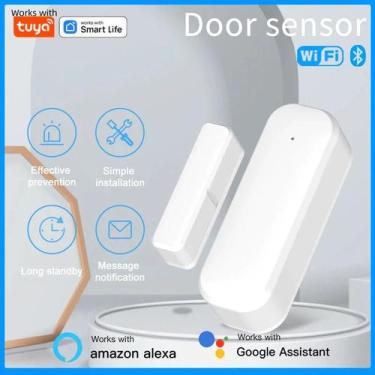 Imagem de Sensor De Porta Inteligente Tuya WiFi E Alarme Com Contato De Janela Z