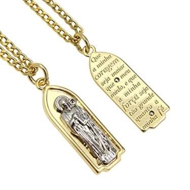 Imagem de Colar Banhado a Ouro Pingente São Bento Semijoia