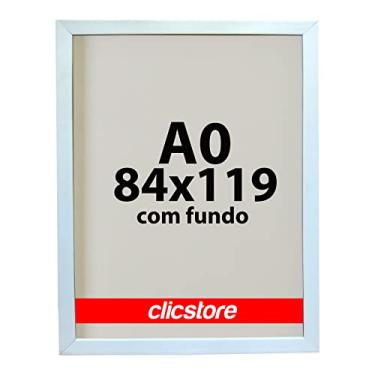 Imagem de Moldura 84X119 A0 Com Fundo Sem Vidro Quadro Poster Foto Impressão Fotografia Cor:Branco