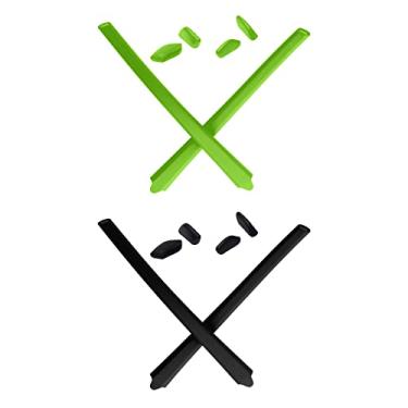 Imagem de Mryok Kits de reposição para ponteiras de orelha Oakley Flak Draft OO9364 – Opt, Verde e preto, One Size