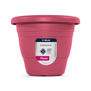Imagem de Vaso Plástico para Jardim de 13 cm, Pincéis Atlas, Cor Bordo