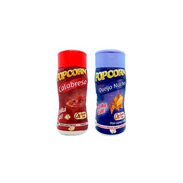 Imagem de Temperos P/ Pipoca Popcorn Cx 12 Frascos. 6 Calabresa - 6 Queijo Nacho