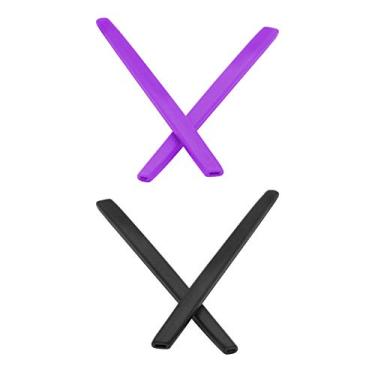 Imagem de Mryok 2 pares de pares de meias de substituição para óculos Oakley W Square Wire – Roxo e preto