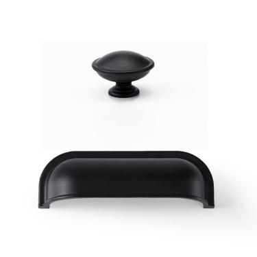 Imagem de Puxador Concha  Puxadores Moveis Puxador de Gaveta Kit 19 Pç