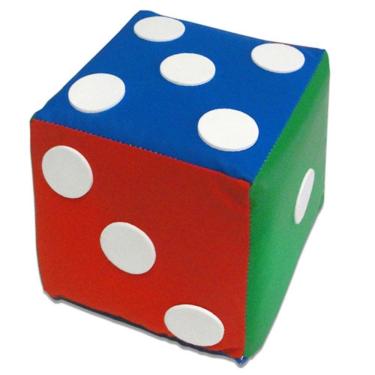 Imagem de Cubo Dado Com Pontos Redondos Em Espuma