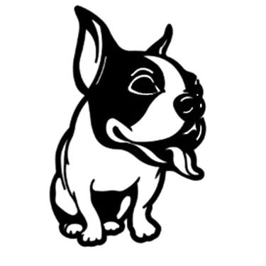 Imagem de Quadro decorativo BullDog de lado