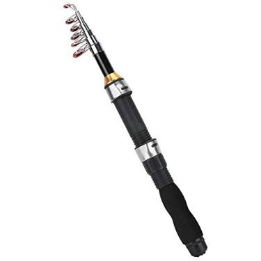 Imagem de vara de mar pequena port¨¢til vara curta de pesca no gelo Mini ferramentas de pesca de mar para pesca de truta de salm?o baixo(1.5M),Mini vara de pesca, Varas de pesca do mar Vara telesc¡§?pica D