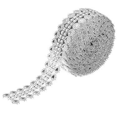 Imagem de kowaku Fita de diamante de 4,5 metros fita decorativa strass borda strass diamantes glitter para