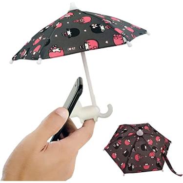 Imagem de Guarda-chuva de telefone para sol - Mini guarda-chuva para telefone com suporte de ventosa ajustável universal, guarda-chuva de telefone celular ao ar livre, guarda-sol anti-reflexo (Estilo 2)