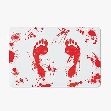 Imagem de Tapete Porta Banheiro Quarto 60x40cm - Manchas de Sangue
