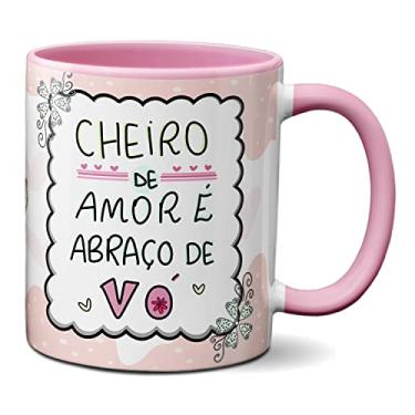 Imagem de Caneca Dia Dos Avós Cheiro De Amor e Abraço Do Vó (Rosa)