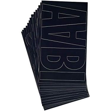 Imagem de Westcott Letras de vinil Lettercraft, preto, fonte gótica Franklin, caracteres de 15,24 cm, permanente (PF6-CN BLK/15855)