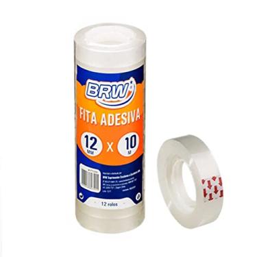 Imagem de Fita Adesiva 12X10mm Transparente 12 Rolos BRW