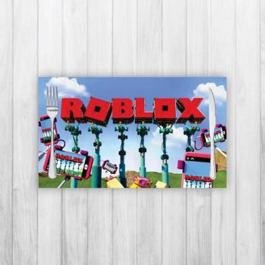 Imagem de Jogo Americano 2 Un Retangular Neoprene Letreiro Roblox - Criative Gif