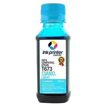 Imagem de Tinta para Epson L805 - Ciano Light - Compatível Ink Printer (t673-250ml)