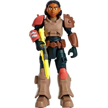 Imagem de Mattel Disney Pixar Lightyear Action Figure & Accessories Set, Jr. Zap Patrol Izzy Hawthorne with Laser Shooter & Helmet, 5-inch Scale & 12 Posable Joints