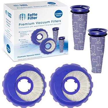 Imagem de Fette Filter - Conjunto de filtros de vácuo compatível com Dyson Small Ball UP15, bola pequena multi piso e bola pequena Pro. Compare com a peça # 966444-02 e 967276-01 - Pacote com 2