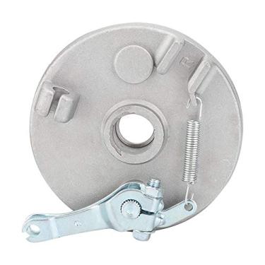 Imagem de Rotor de freio de carro, Qiilu Rotor de freio de carro, Rotor de pastilha de freio de tambor Rotor de liga de alumínio Kit de freio dianteiro Rotor Ear Drum Kit de freio para CRF50 10in 12in rodas pequenas