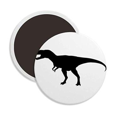 Imagem de Decoração em miniatura de ossos de dinossauro, cerâmica redonda, ímã de geladeira, lembrança