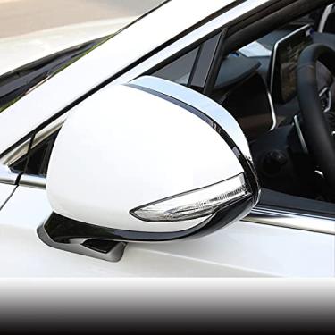 Imagem de JIERS Para Hyundai Santa FE 2018 2019, ABS cromado espelho retrovisor de carro e acessórios de carro