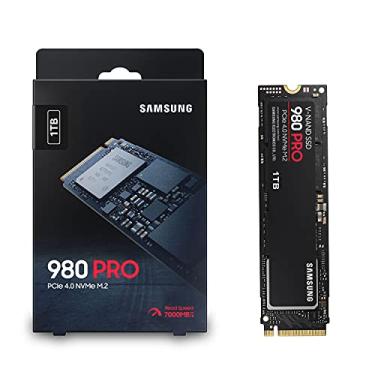 Imagem de Samsung SSD PCIe 980 Pro 1TB – 7.000 MB/s 4.0 x 4 M.2 NVMe Gen4 Drive interno de estado sólido para jogos com tecnologia V-NAND para laptops desktops e cripto Chia Mining