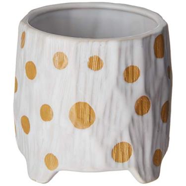 Imagem de Magical Cachepô 11 * 12cm Ceramica Bege/dour Av Home & Co Único