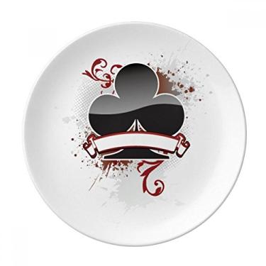 Imagem de Prato decorativo de porcelana Salver talheres de jantar para jogos de cartas