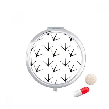 Imagem de Caixa de armazenamento de remédios com desenho de garra de galinha para proteger a pílula de animal