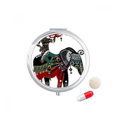 Imagem de Elefante Trekking China Minoritária caixa de armazenamento de medicamentos dispensador de comprimidos