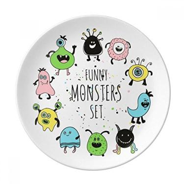 Imagem de Universo e Alienígena Monstro Prato Decorativo de Porcelana Salver Prato de Jantar
