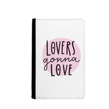 Imagem de Carteira Lovers Ganna Love estilo citação porta-passaporte Notecase Burse carteira carteira porta-cartões