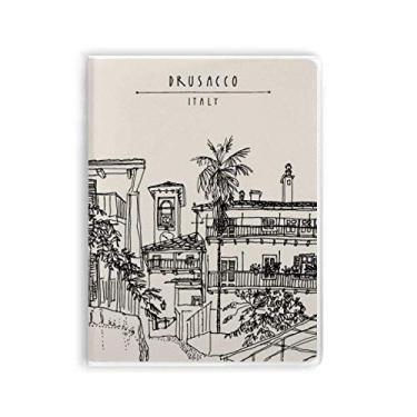 Imagem de Caderno de paisagem da cidade com desenho de Roma da Itália