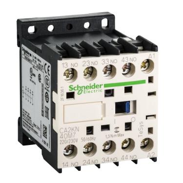 Imagem de Contator Auxiliar 220Vca 4NA Cód. CA2KN40M7 – Schneider